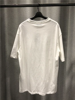 Balta, Apaļa Apkakle T-krekls Pavasara/Vasaras 2021New Ērti, Mīksti Kokvilnas Noslēgta Modes Lielgabarīta T Krekls