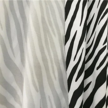 Balta/Melna Stiept Peldēšana Audums Kokvilnas/Spandex adīts Audums, Zebra Modelis Drukas Auduma Šūšanas peldkostīmu DIY Sporta Apģērbi