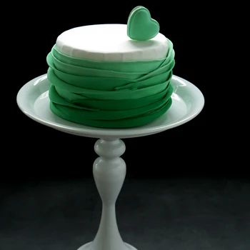 Balta kūka stāv augstu kājas metāla dzelzs 8 collu kūka rīku, lai kūka apdare par kāzu puse, bakeware vakariņas &bar