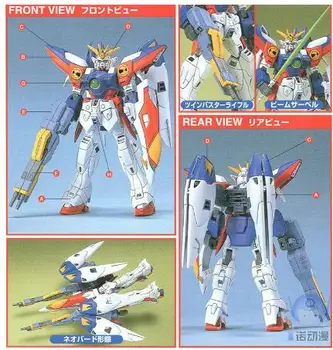 Bandai 77150 HG WF-09 1/144 XXXG-00W0 Gundam Wing Nulles EW Mobile Suit Asamblejas Modelis Komplekti Rīcības Attēls