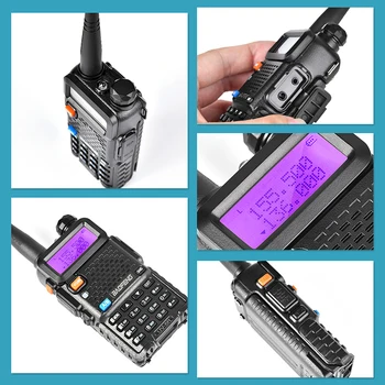 Baofeng UV-5R Walkie Talkie, Duālais Displejs VHF 136-174 UHF 400-520mHZ 5W divvirzienu Ham Radio
