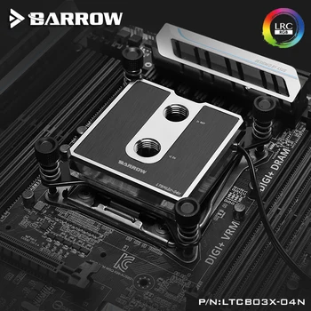 Barrow CPU Ūdens Bloks Intel X99 Platforma, 5V 3Pin LRC2.0 Augsta Blīvuma Jet Tipa Mikro-Ūdensceļu Ūdens Dzesēšanas Jaunas Ielidošanas