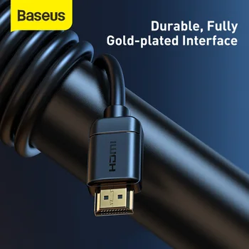 Baseus 4 K HDMI Kabelis HDMI uz HDMI 2.0 Video Kabelis Vadu TV Monitors Digitālo Sadalītāja PS4 Switch Box Projektoru Displayport HDTV