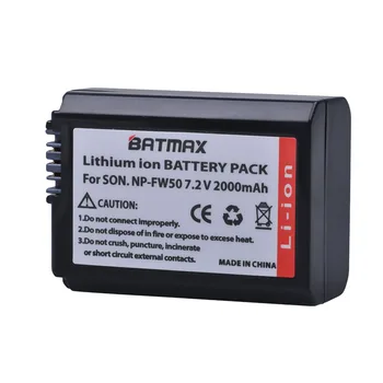 Batmax 1x NP-FW50 NP FW50 Uzlādējams Akumulators Sony a37 a5100 NEX5T NEX5R X-7 NEX6 NEX-5N NEX5C NEX3N NEX3CV a33 a35 a37 a55