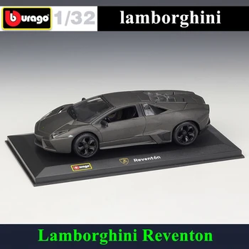 Bburago 1:32 Lamborghini Reventon simulācijas sakausējuma auto modelis organiskā stikla nepievelk putekļus displejs bāzes paketi Vācot dāvanas