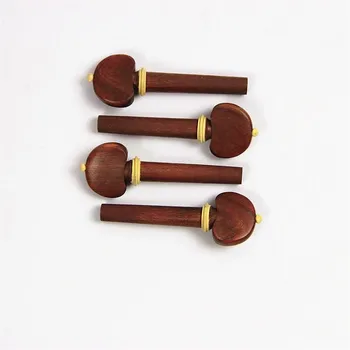 Bezmaksas Piegāde 20 gabali 5 komplekti 4/4 vijole jujube koka tapiņām Rožkoka Naglas Ebony Naglas vairumtirdzniecības vijole furnitūras accesorries