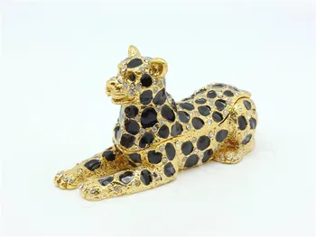 Bezmaksas Piegāde Savvaļas Panther Dzīvnieku Rotaslietu Kaste Bejeweled Dekoratīvā Kastē