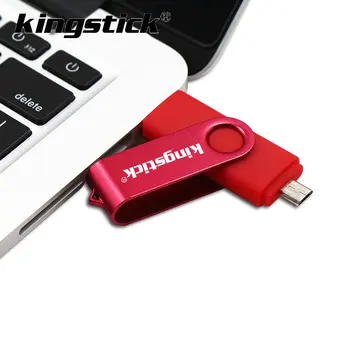 Bezmaksas piegāde 2 in 1 USB 2.0 OTG 32gb metāla pendrive usb flash drive 8gb 16gb memory stick 64gb, 128gb flash usb pen drive
