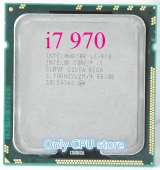 Bezmaksas piegāde Core i7-970 i7 970(3.2 GHz/12 MB /6 cores /Ligzda 1366/4.8 GT/s)Sešu Kodolu CPU Desktop