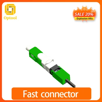 Bezmaksas piegāde FTTH ESC250D SC APC ātri savienotājs Single-Mode Fiber Optic Jaunu Modeli, kas Redzes Ātri Savienotājs adpter sc upc