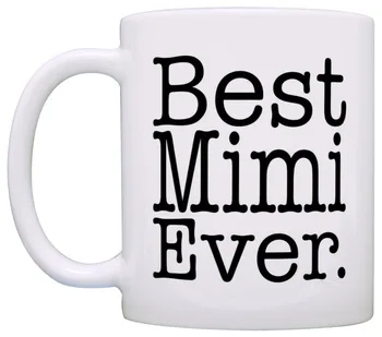 Bezmaksas piegāde Labāko Mimi kādreiz kafijas krūze radošā keramikas krūzes kausa biroja tējas krūzes labākā dāvana jūsu mini