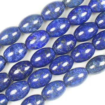 Bezmaksas piegāde , Lapis Lazuli 6-30mm Ovālas formas Pērlītes 15inch, Par DIY Kaklarota Bracelat Rotaslietu izgatavošana !