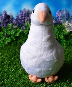 Bezmaksas piegāde jaunu baloži Papagailis putnu Simulācijas dzīvnieku pildījumu plīša rotaļlieta bērniem girlfreind dzimšanas dienas dāvana