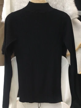 Bezmaksas piegāde smago amatniecības dimanta fāzēm adīšanas sieviešu modes t-krekls 2020New sieviešu apģērbu rudens saspringts džemperis pullove