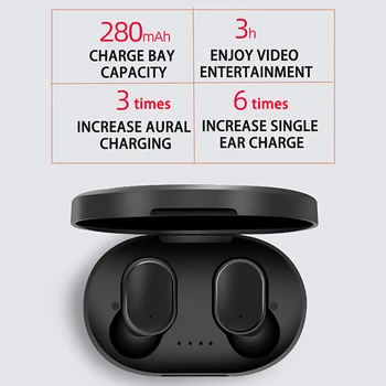 Bezvadu Austiņas Bluetooth Austiņas Brīvroku 5.0 TWS Stereo Earbuds ar Uzlādes Lietā LCD Displejs Airdots Dropshipping