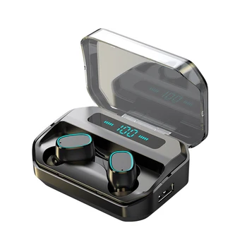 Bezvadu Austiņas TWS Bluetooth Austiņas Stereo Ūdensizturīgs 5.0 Sporta Skaņa Brīvroku Earbuds Ar Mic pa Tālruni Huawei Xiaomi