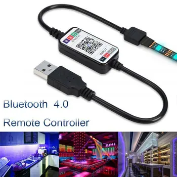 Bezvadu Bluetooth APP Kontroles Lentes Lentes 5050 SMD Āra Ūdensizturīgs RGB Neona LED Sloksnes Gaismas, TV Fona