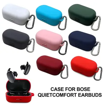 Bezvadu Bluetooth Austiņas Gadījumā Apvalka Bose QuietComfort Earbuds Kaste Mīksta Silikona Gadījumā Austiņas Putekļu necaurlaidīgs Vāks
