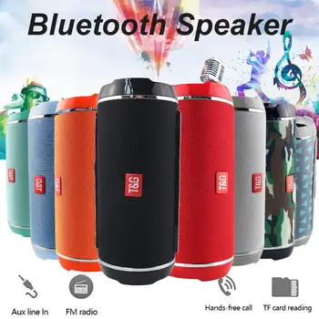 Bezvadu Bluetooth Skaļruņi Augstas jaudas 40w Ūdensizturīgs Stereo Bass Portatīvo āra kolonnu Mūzikas Atskaņotājs, Subwoofer USB/TF/AUX, MP3