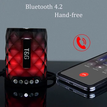 Bezvadu Labāko Bluetooth Skaļruni, Pārnēsājams Mini Krāsains LED Lodziņā Skaļrunis Skaļruņa Dizains PC Android ISO mobilais