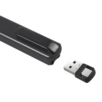 Bezvadu Prezentācijas Tālvadības 2.4 GHz Tips-C USB Bezvadu PowerPoint Prezentācijas Tālvadības Metieris Windows/Mac Lāzera Rādāmkociņš ar Pildspalvu