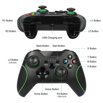 Bezvadu Spēle Gamepad Kontrolieris Xbox Viens Konsoles Controle PS3 Kursorsviru, PC Android Tālrunis spēļu vadāmierīces 2.4 G Win7/8/10