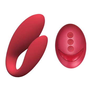 Bezvadu Vibrators Pieaugušo Rotaļlietas Pāriem USB Lādējamu G Spot U Silikona Stimulators Dubultā Dildo, Vibratori Seksa Rotaļlietu Sieviete