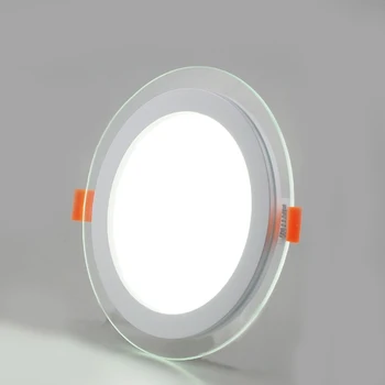 Biezs Alumīnija Padziļinājumā uz Leju, LED Gaismas LED Stikla Griestu Lampas Guļamistabas/Virtuve/Dzīvojamā istaba 6W/9W/12/18W uz Leju Griestu lampas