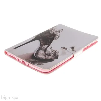Bigmzpai Seifs Case For Samsung Galaxy Tab 8.0 T350 T355 SM-T355 Tabletes Stāvēt 3D Printeri Flip Case PU Ādas Aizsardzībai Vāciņu