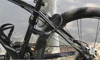 Bike lock Ring tipa bloķēšanas 5 Ciparu Kodu Kombinācijas, Velosipēdu Drošības piederumiem 1200 mm x 12 mm Tērauda Kabeļu Spirāli, Velosipēds, velosipēdu