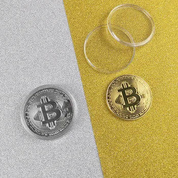 Bitcoin Piemiņas Monētu Kolekcijas Monētu Noņemams Keychain Radošo Dāvanu Automašīnu Soma Kulons Atslēgu Piekariņi Nelielas Dāvanas