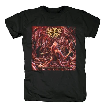 Bloodhoof-Sakropļojumu No Miesas smago metālu rock Vīriešu Modes Īsām Piedurknēm C T-Krekls Āzijas Izmēra