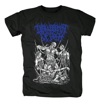 Bloodhoof-Sakropļojumu No Miesas smago metālu rock Vīriešu Modes Īsām Piedurknēm C T-Krekls Āzijas Izmēra