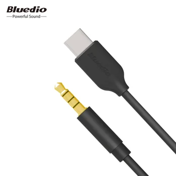Bluedio Audio kabeļa Tips-c 3.5 mm Bluedio T7 T7+ T6S T5 V2 TM TMS ar vienu bezmaksas Y Sadalītāja Kabeli ar datoru, mobilo telefonu