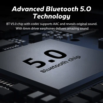 Bluetooth Austiņas Bezvadu Touch Kontroli Austiņas Sports Ar Mikrofonu Bezvadu Bluetooth Austiņas Android un IOS Tālruni