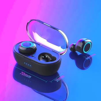 Bluetooth Bezvadu Austiņas Earbuds TWS Mini Sporta Darbojas Austiņas Trokšņu slāpēšanas Austiņas Ar Mikrofonu Ūdensizturīgs Austiņas