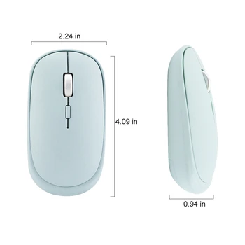 Bluetooth Bezvadu Datora Pele Optiskā Ergonomiskie Peļu 1600 DPI BT 4.0 USB Rozā Duālais Režīms, 3D Mause Par PC, Laptop, Notebook Meitene