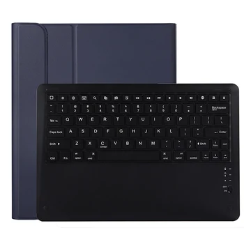 Bluetooth Keyboard Case for Samsung Galaxy Tab S7+ S7 Plus 5G Tastatūras Gadījumā T970 SM-T970 SM-T976B Segtu ar Zīmuli Slots