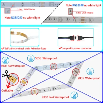 Bluetooth LED Strip Gaismas RGB 5050 Ūdensnecaurlaidīga Elastīga Lente DC 12V 5M 10M 15M Lentas Diode Dzīves Telpu Dekorēšana luces LED
