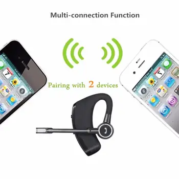Bluetooth V4.1 V8S Biznesa Bluetooth Headset Bezvadu Austiņas Automašīnas Tālruņa Brīvroku MIKROFONS Mūzikas iPhone Xiaomi Samsung un huawei