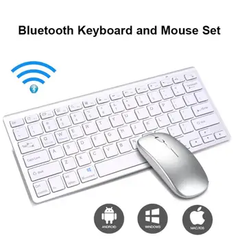 Bluetooth bezvadu Tastatūras un Peles Komplekts, kas Piemērots Mobilā Tālruņa ipad Klēpjdatoru Saderīgi ar IOS, Android vai windows