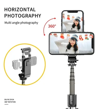 Bluetooth bezvadu alumīnija sakausējuma Selfie Nūju Statīvs Salokāms Monopods Universālā Viedtālruņiem Gopro &Sports Rīcības kameras