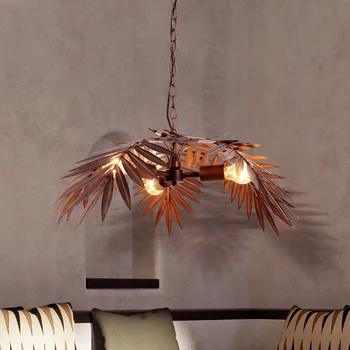 Bohēmisku interjeru, bronzas kokosriekstu koku gaismas 3*LED E27/E26 bēniņi regulējams kulons lampas dzīvojamā istabā, guļamistabā vestibilā viesnīcas bārs