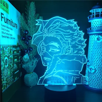 Boku Nav Varonis LED Vanagi 3D Nakts Gaisma Anime Mans Varonis Augstskolu Akadēmisko Mājas Apdare ēsmas zivtiņu vadi De Noche Dormitorio Guļamistaba Dekori