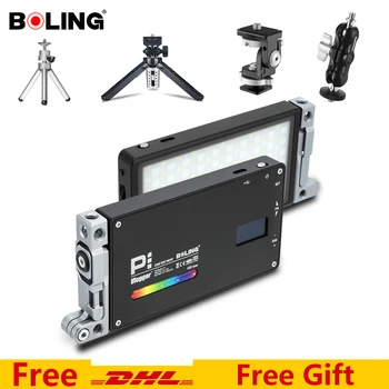 Boling BL-P1 RGB P1 2500K-8500K Aptumšojami pilnkrāsu LED Video Gaisma Fotogrāfija Video Studio DSLR Kameras Gaisma Vlogging Live