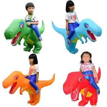 Braukt Kostīmu Piepūšamās Dinozauru T-Rex Masku Bērniem, Bērniem halloween Kostīmu Pūķis Puse, Apģērbs, dzīvnieku tēmu cosplay zēns