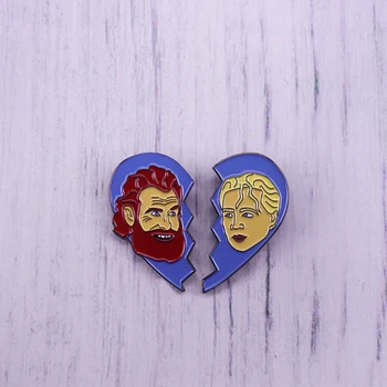 Brienne & Tormund emaljas pin uzstādīt lepnums kolekcija