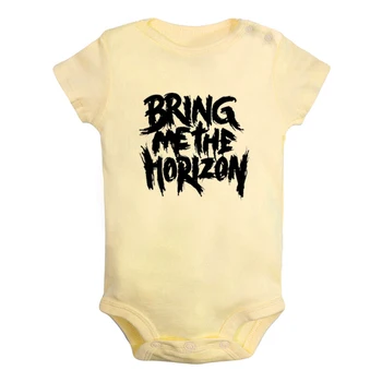Bring me The horizon Punk rock Grupa THE ADICTS Dizaina Jaundzimušo Bērnu, Zēnu, Meiteņu Tērpiem Jumpsuit Drukāt Zīdaiņu Drēbes Bodysuit