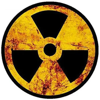 Brīdinājums Auto Uzlīme Radioaktīvo Kodola Starojums Zemniecisks Simbolu Uzlīmes uz Auto Klēpjdatoru Bufera Decal PVC KK,7cm*7cm