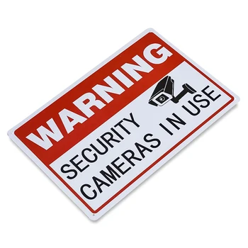 Brīdinājums Drošības Kameras Lietošanas Pazīmju,Nav Trespassing Video Novērošanas Zīme,Iekštelpu un Āra Lietošanai Mājas Uzņēmējdarbības
